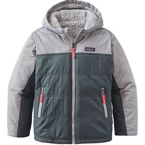 NWT PATAGONIA Girls Reversible Fuzzy Puff Hoody